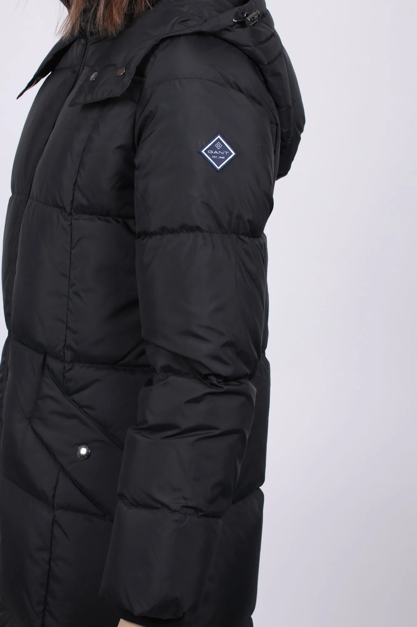 Long Down Coat - Black