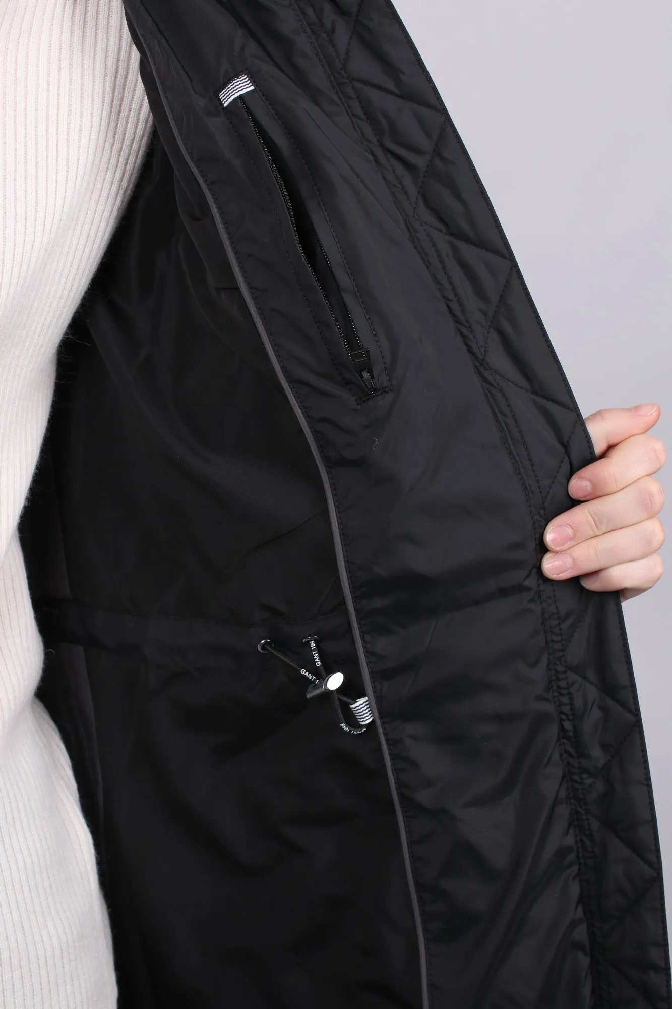 Long Down Coat - Black