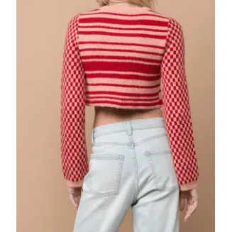 Long Sleeve Cropped Sweater Shop Neighbor C7967