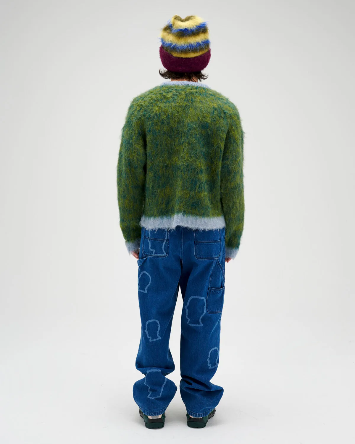 Marled Alpaca Crewneck Sweater - Mallard