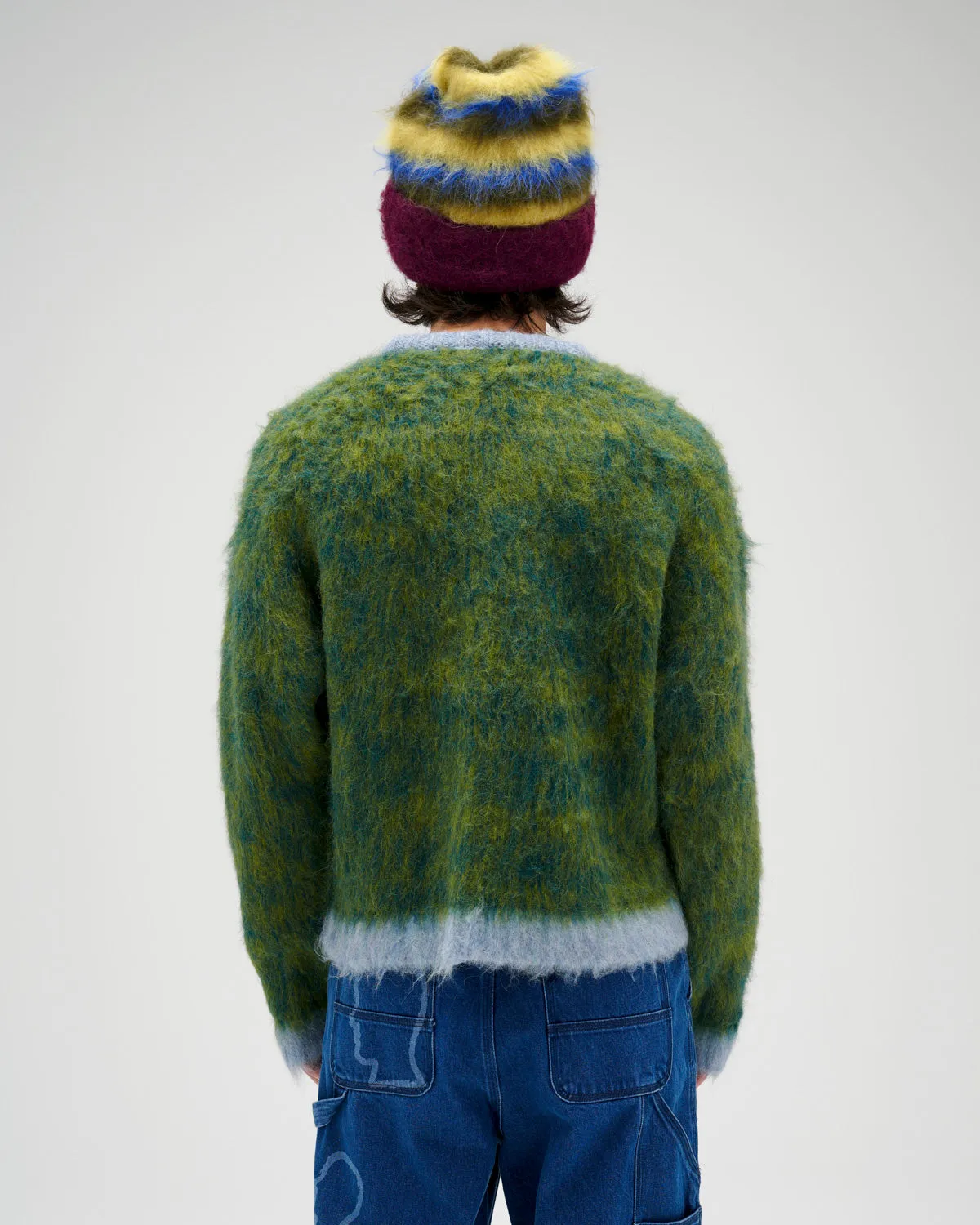 Marled Alpaca Crewneck Sweater - Mallard