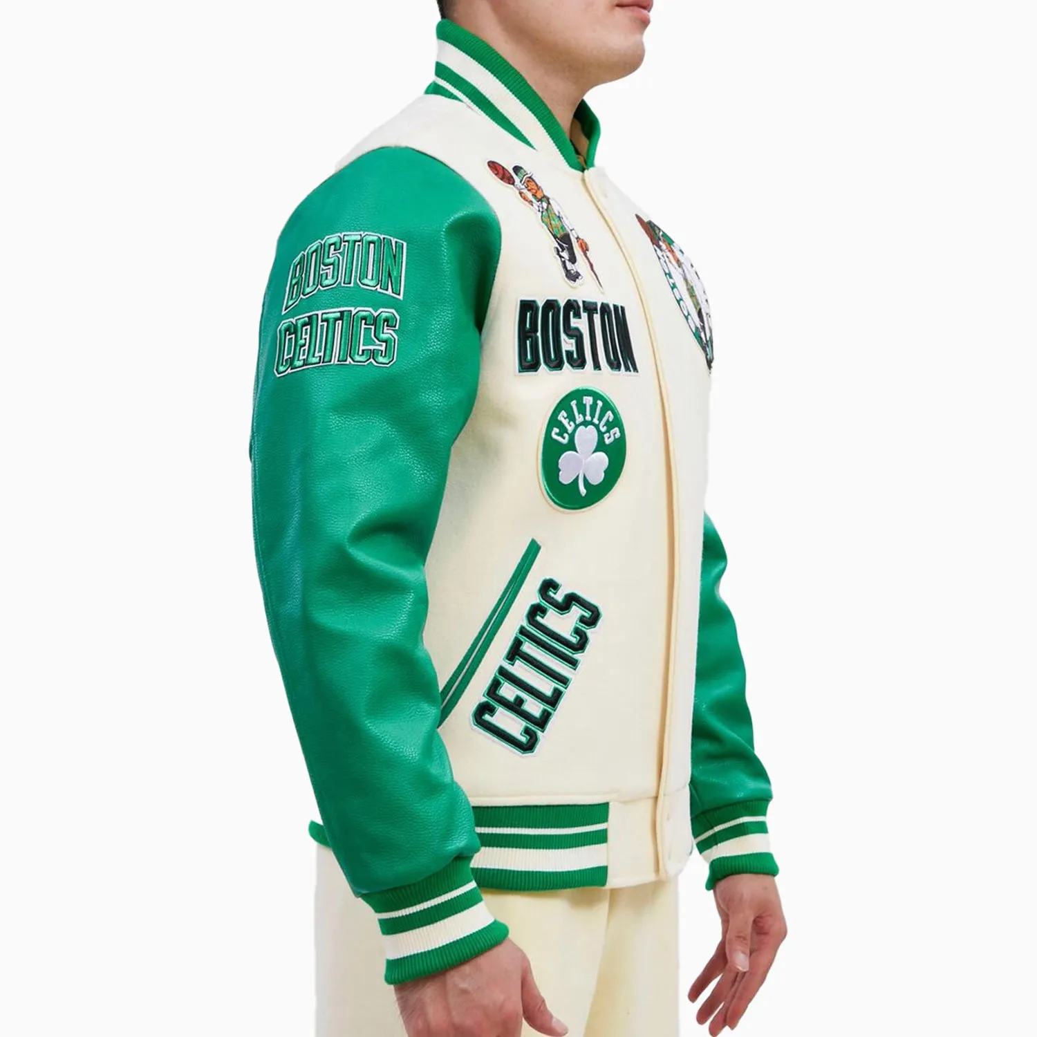 Men's Boston Celtics NBA Wool Varsity Jacket