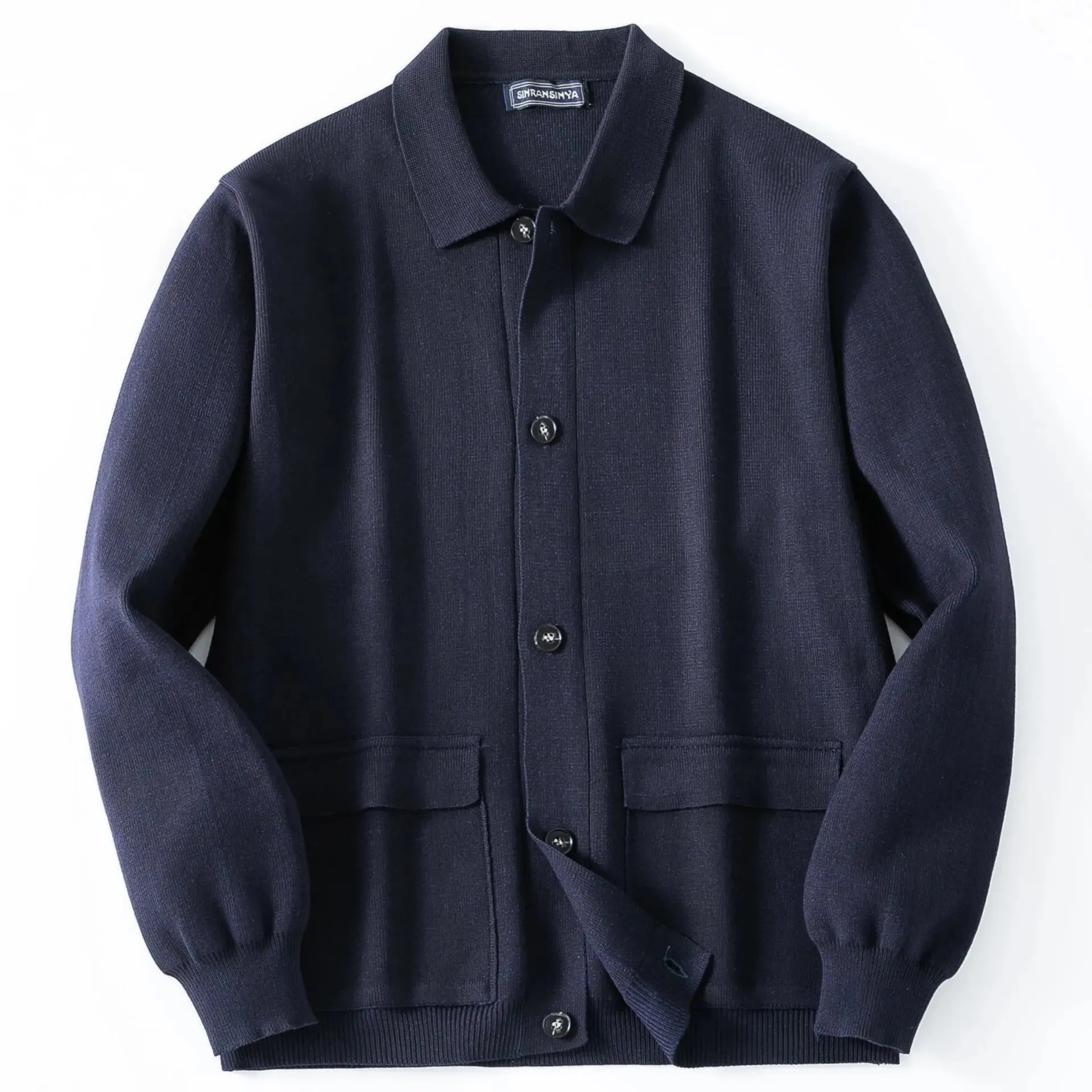 Men's Dimensional Patch Pocket Wool Jacket