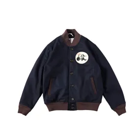 Men's Embroidered Woolen Baseball Jacket