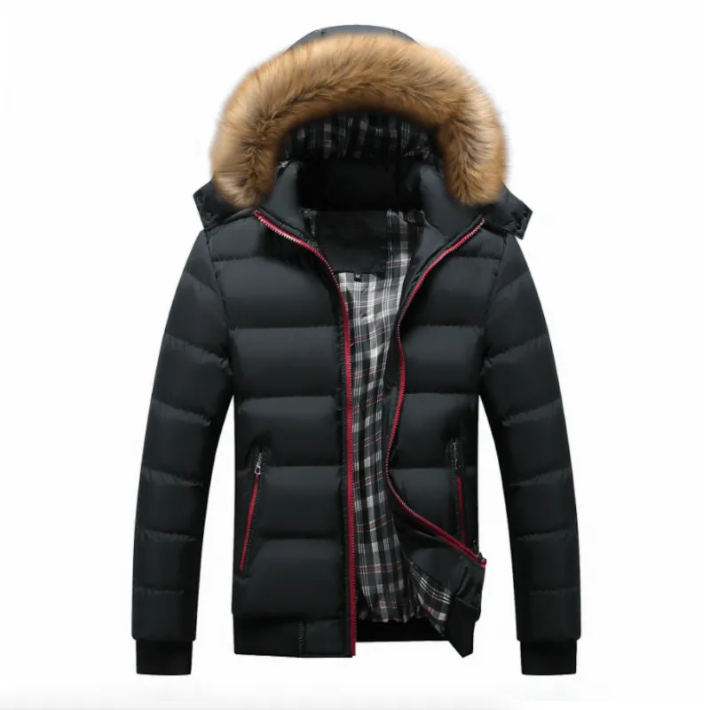 Mens Two Tone Puffer Jacket