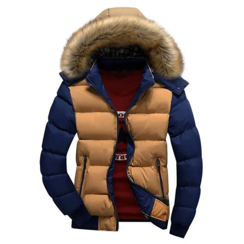 Mens Two Tone Puffer Jacket