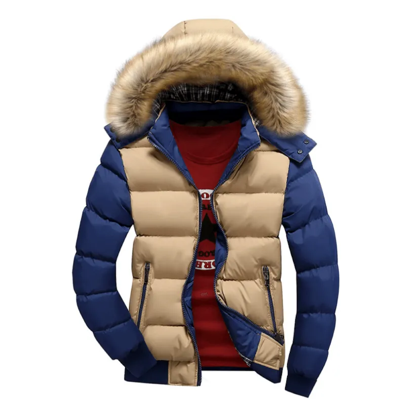 Mens Two Tone Puffer Jacket