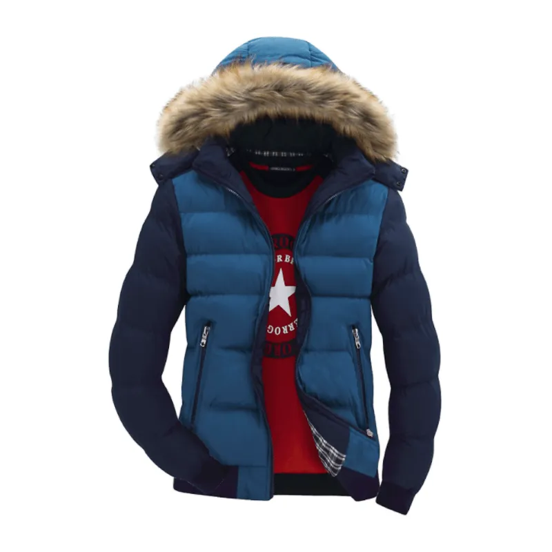 Mens Two Tone Puffer Jacket