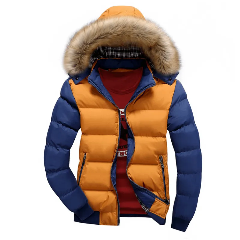 Mens Two Tone Puffer Jacket