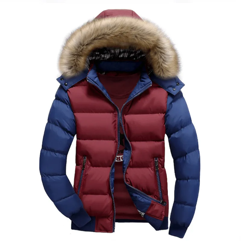 Mens Two Tone Puffer Jacket