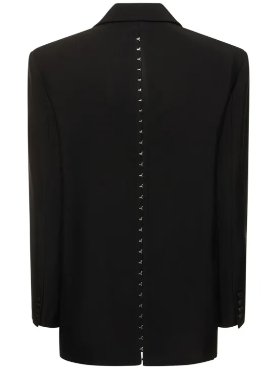 MUGLER   Oversize single breasted jacket w/ hooks 