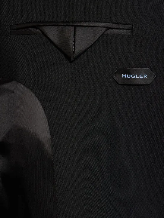 MUGLER   Oversize single breasted jacket w/ hooks 