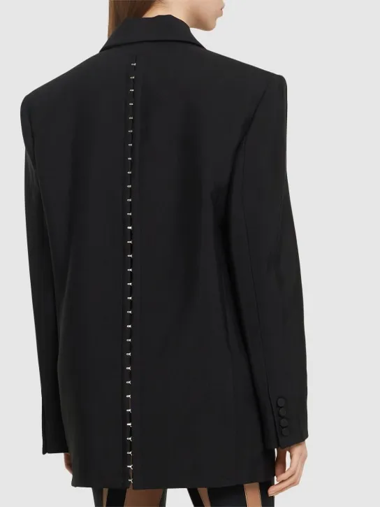 MUGLER   Oversize single breasted jacket w/ hooks 