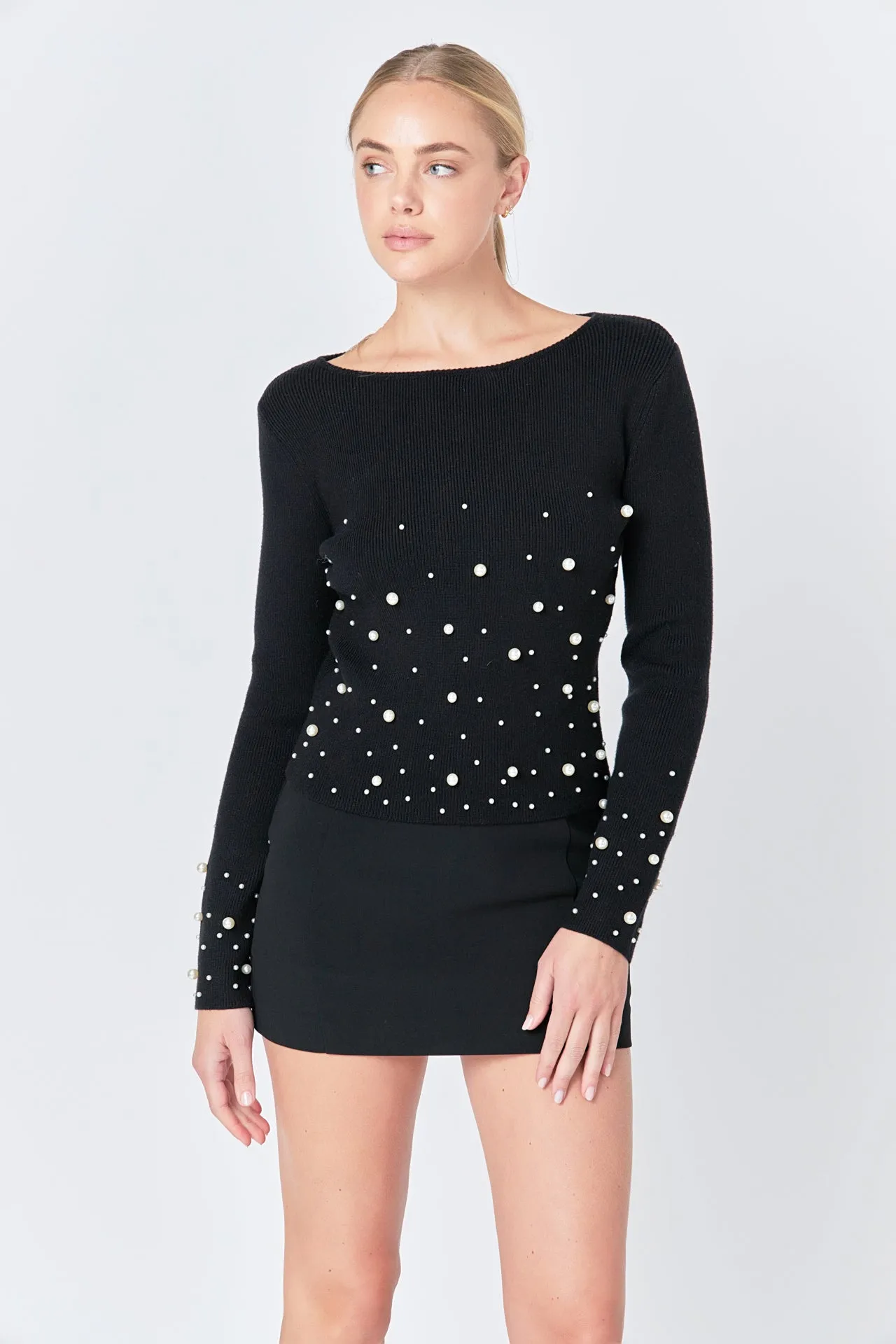 Pearl Embellished Sweater