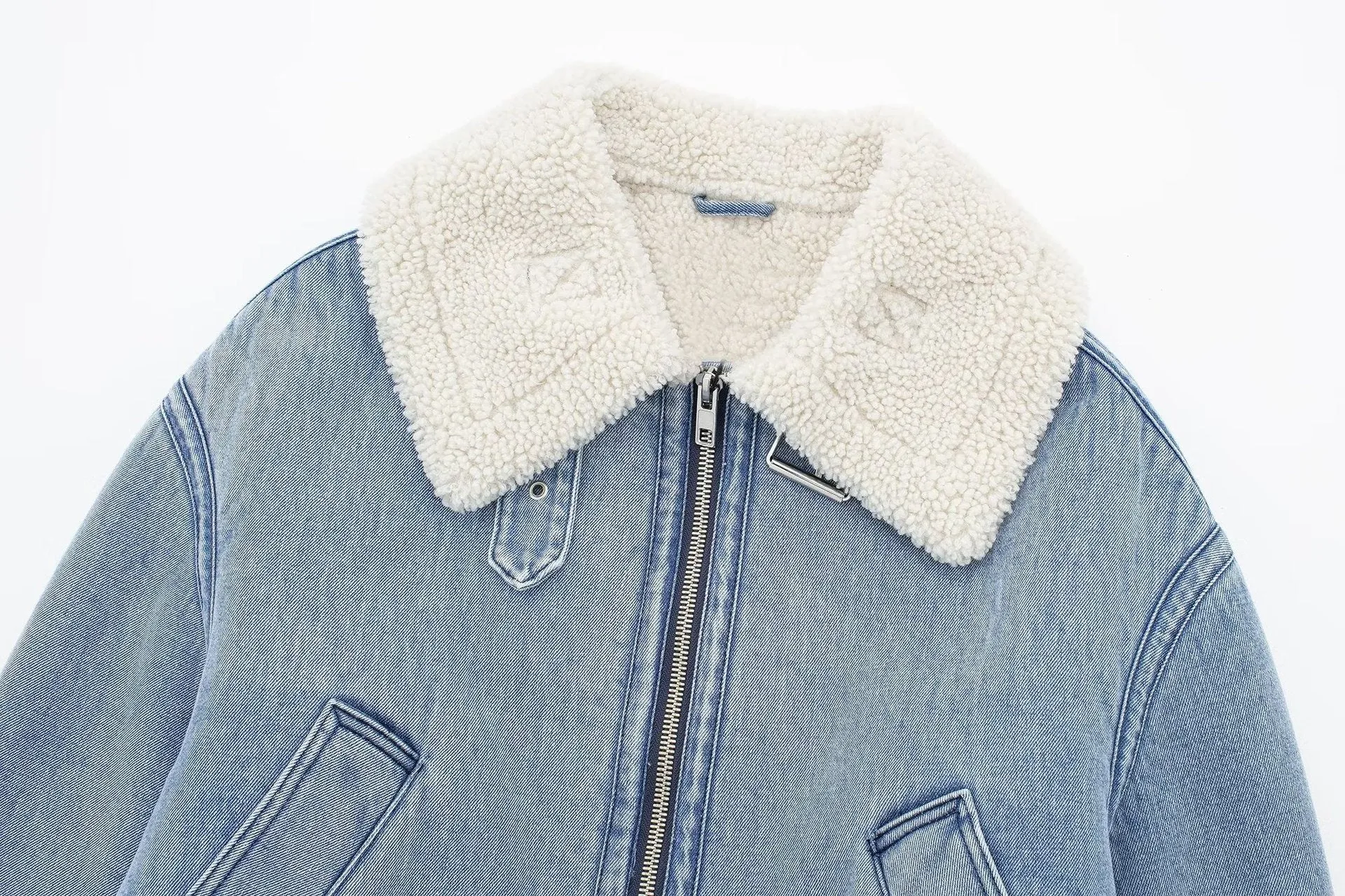 Pre Order:  Faux Fur Trimmed Denim Jacket