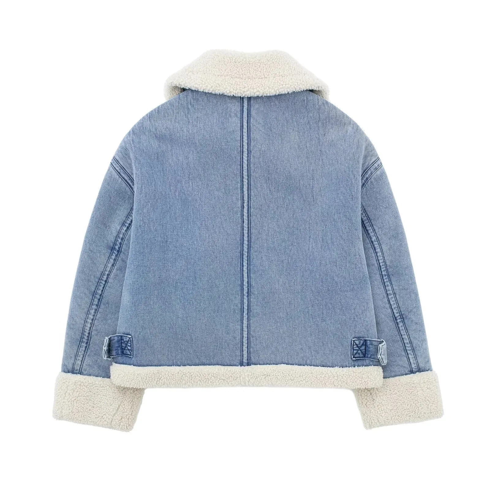 Pre Order:  Faux Fur Trimmed Denim Jacket