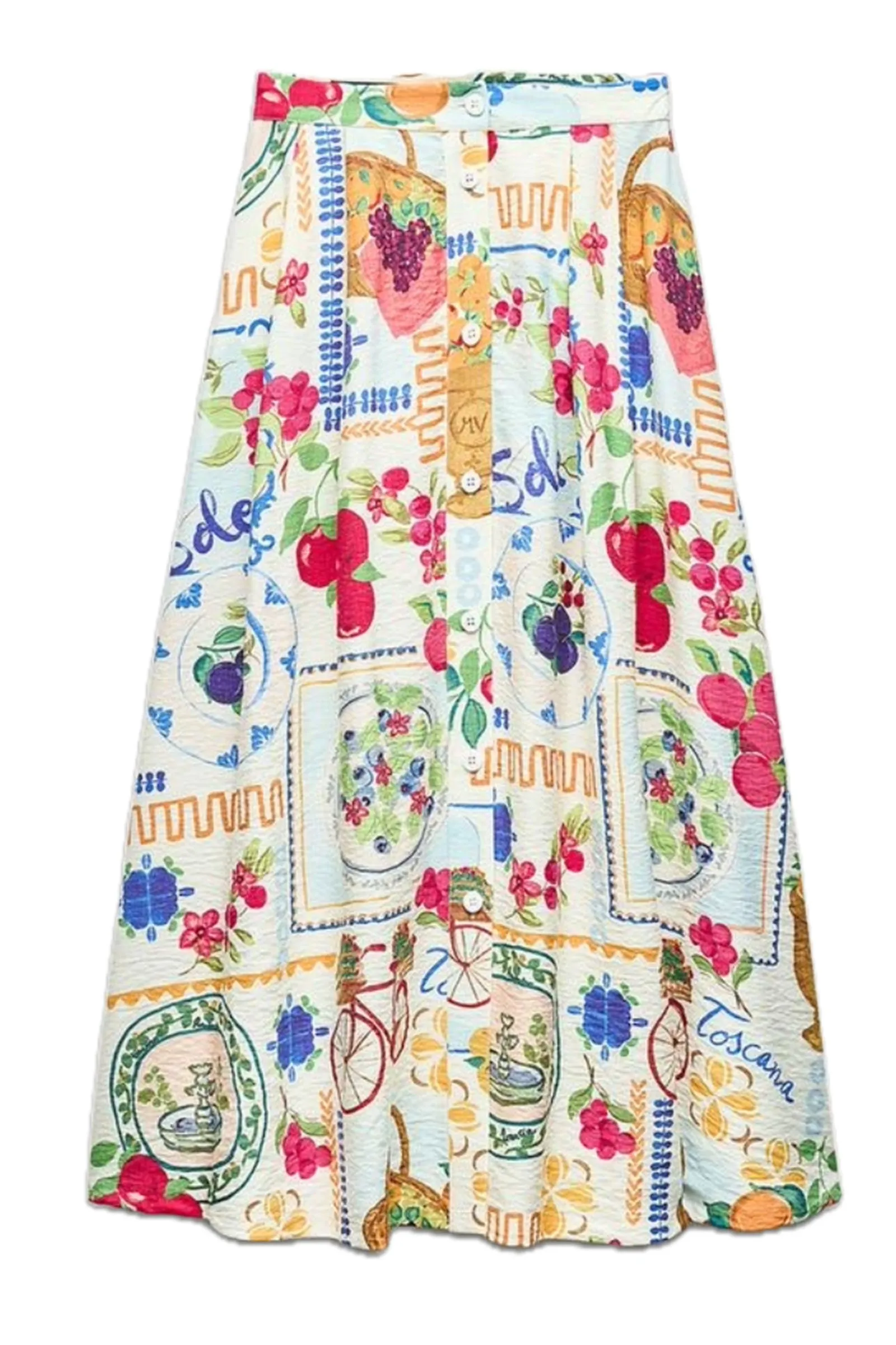 Printed Cape Skirt