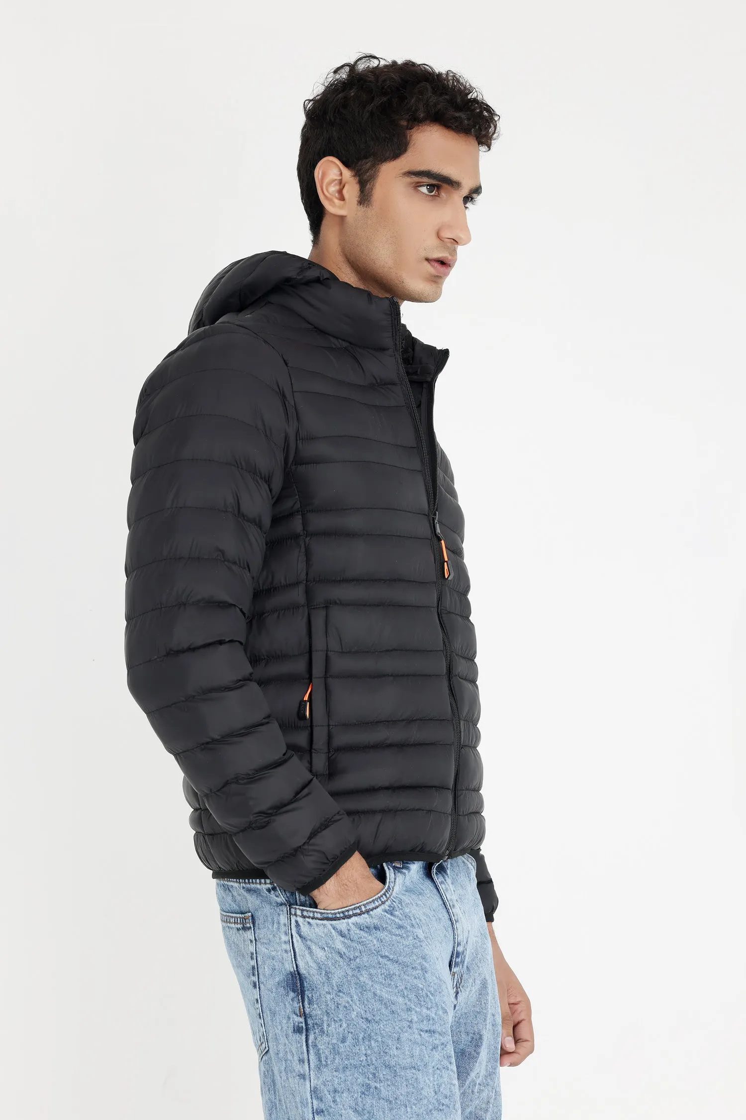 PUFFER JACKET-BLACK