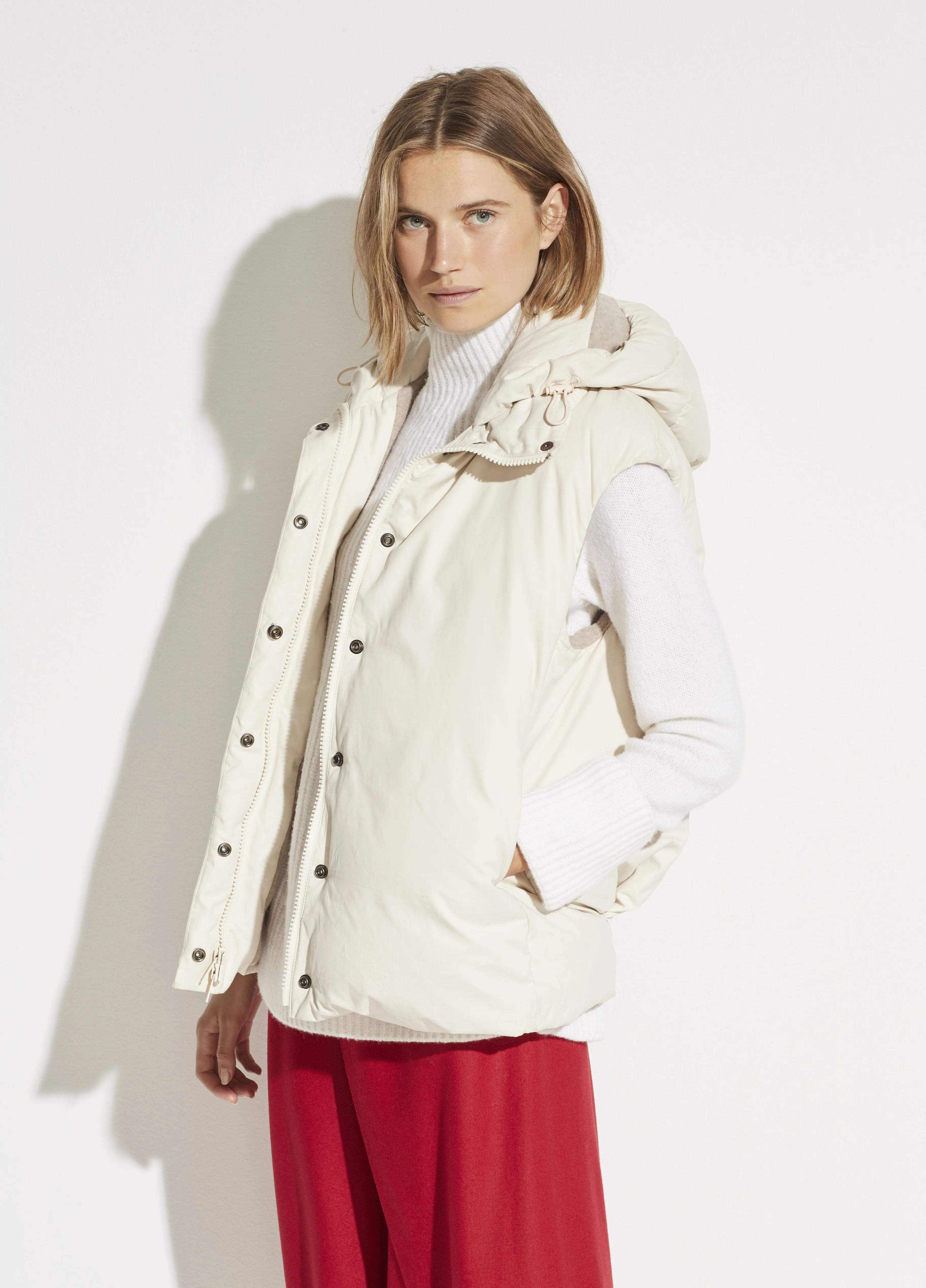 Puffer Vest in Light Fawn