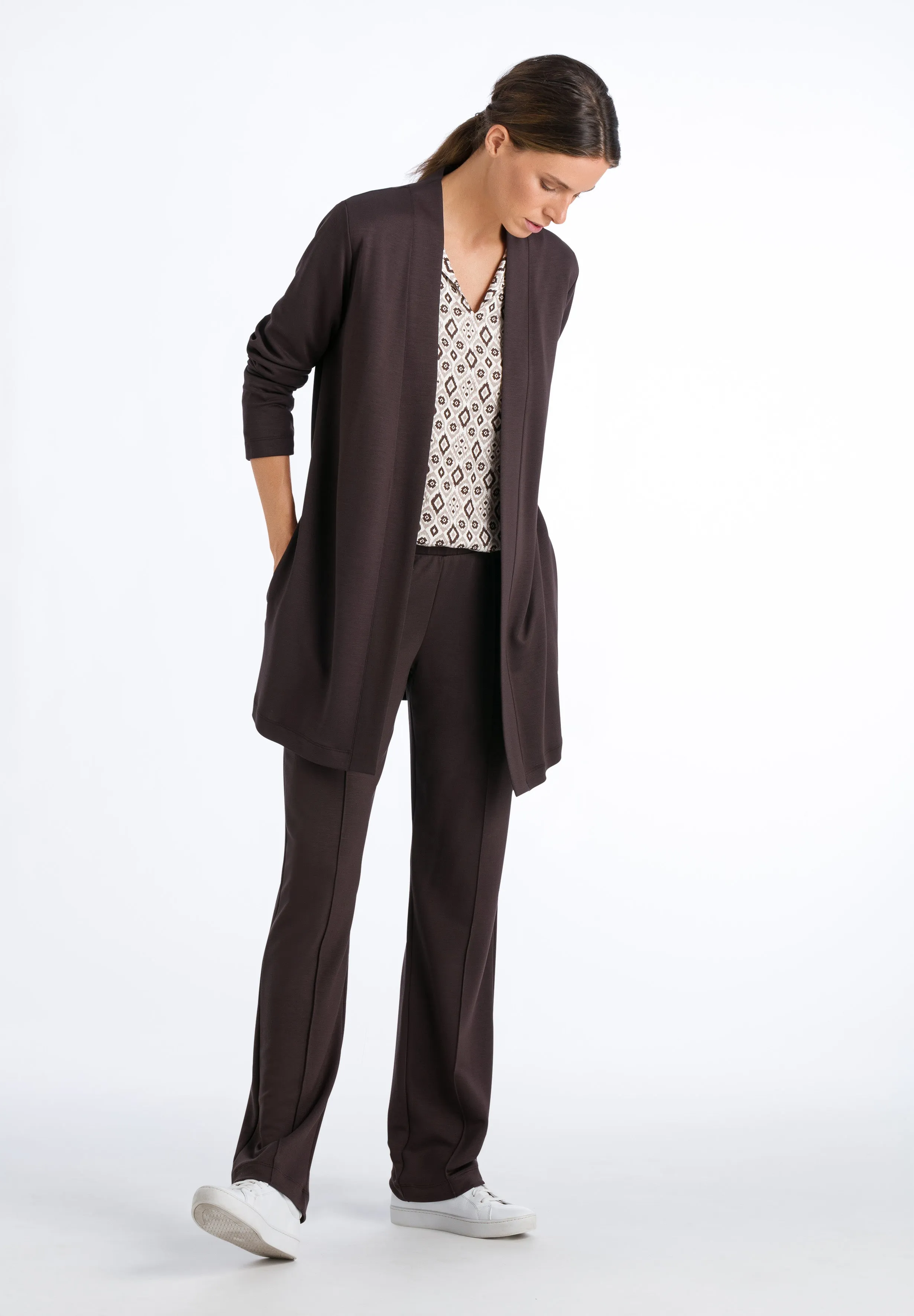 Pure Comfort Cardigan | Black Coffee 78603-1772