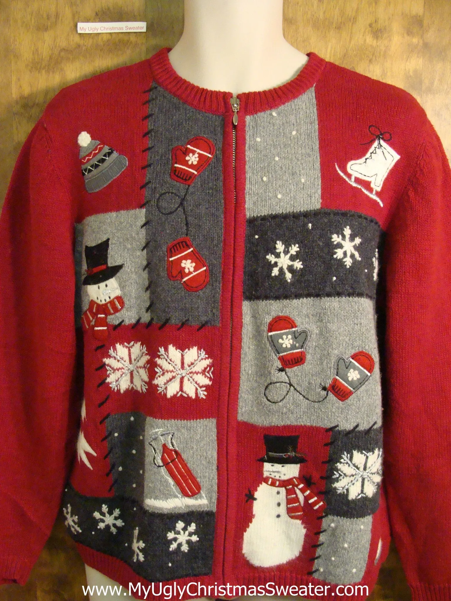 Red 2sided Funny Tacky Bad Christmas Sweater