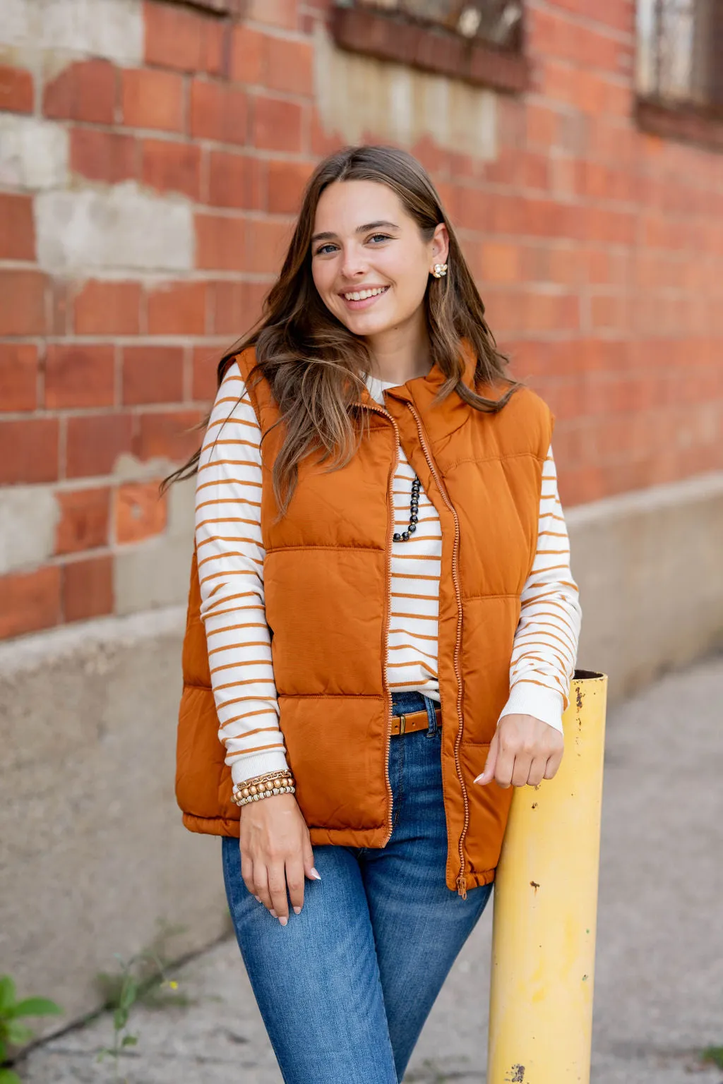 Relaxed Fit Puffer Vest