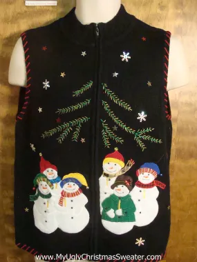 Snowmen Festivities Ugly Christmas Sweater