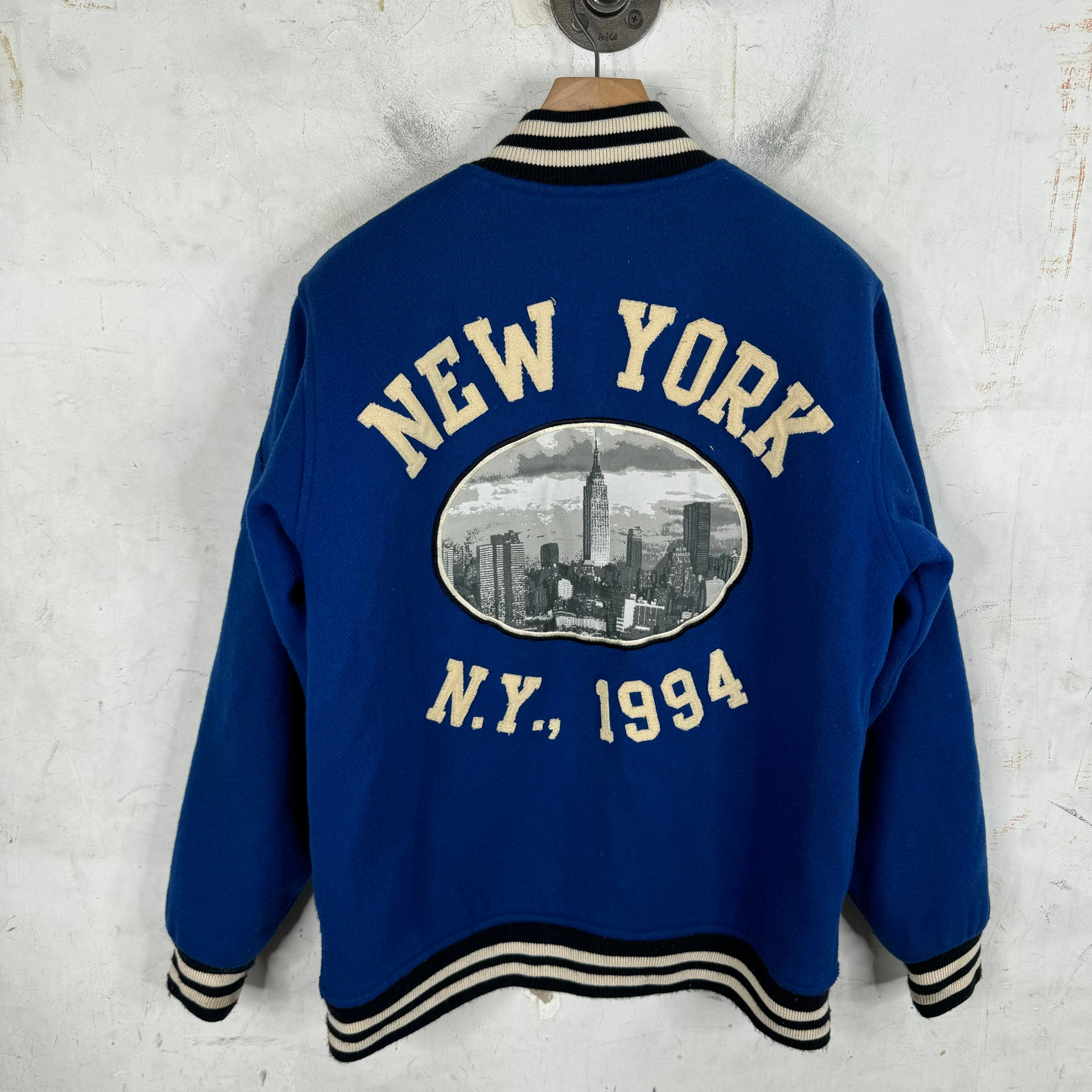 Supreme '05 Empire Building Wool Varsity Jacket