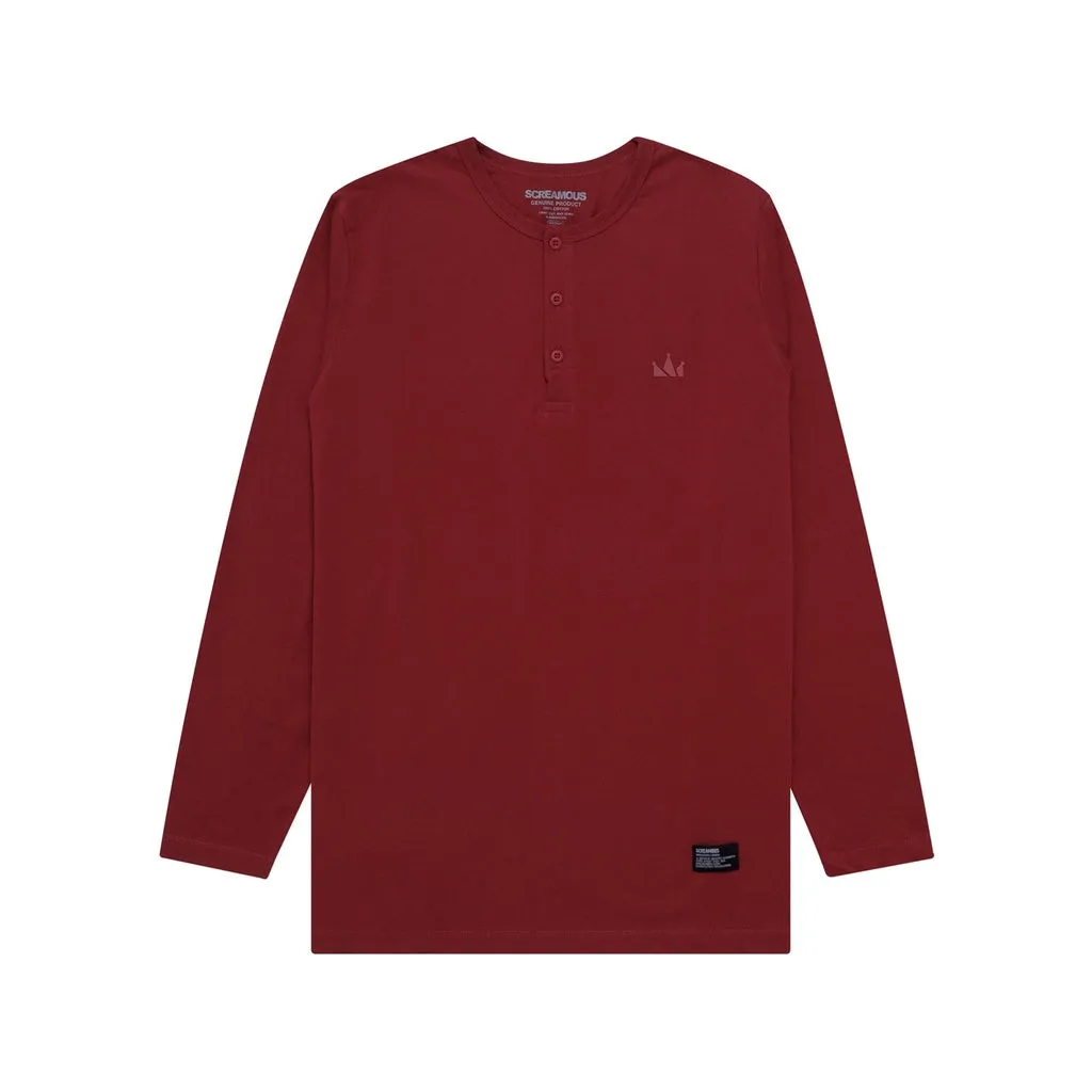 T-Shirt Longsleeves TINY CROWN MAROON