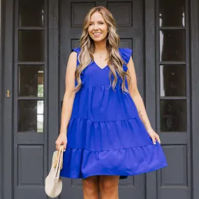 Treasured Times Dress, Royal Blue