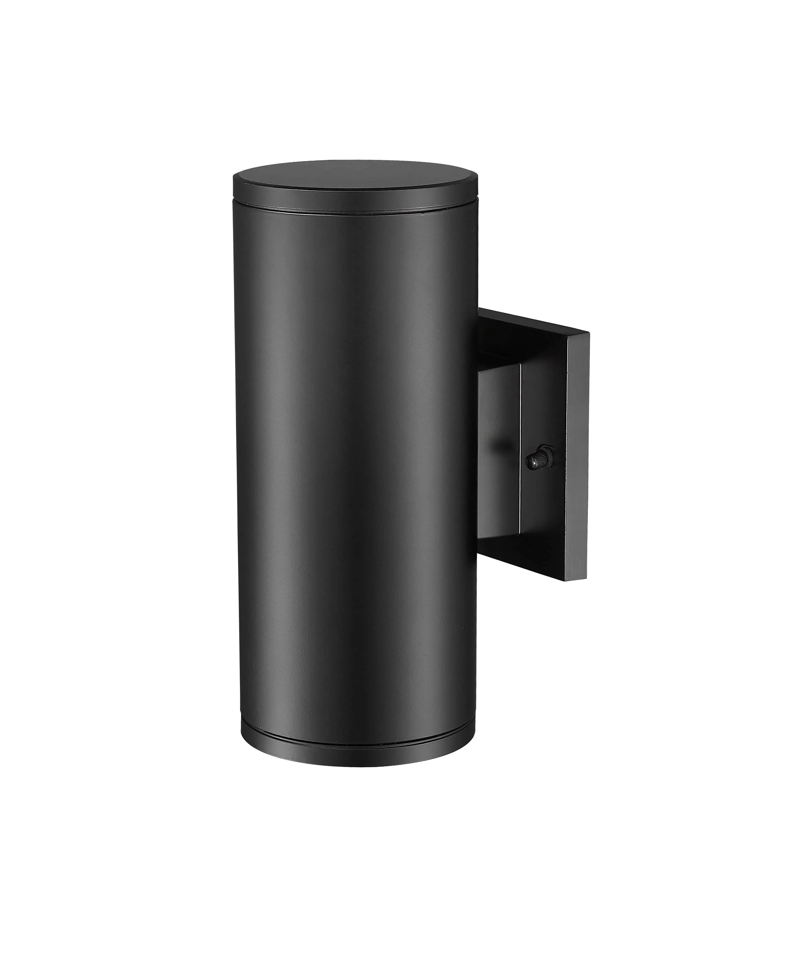 Vegas Outdoor Wall Sconce - Powder Coated Black - Frosted Glass - 10.62in. Height - E26 Medium Base