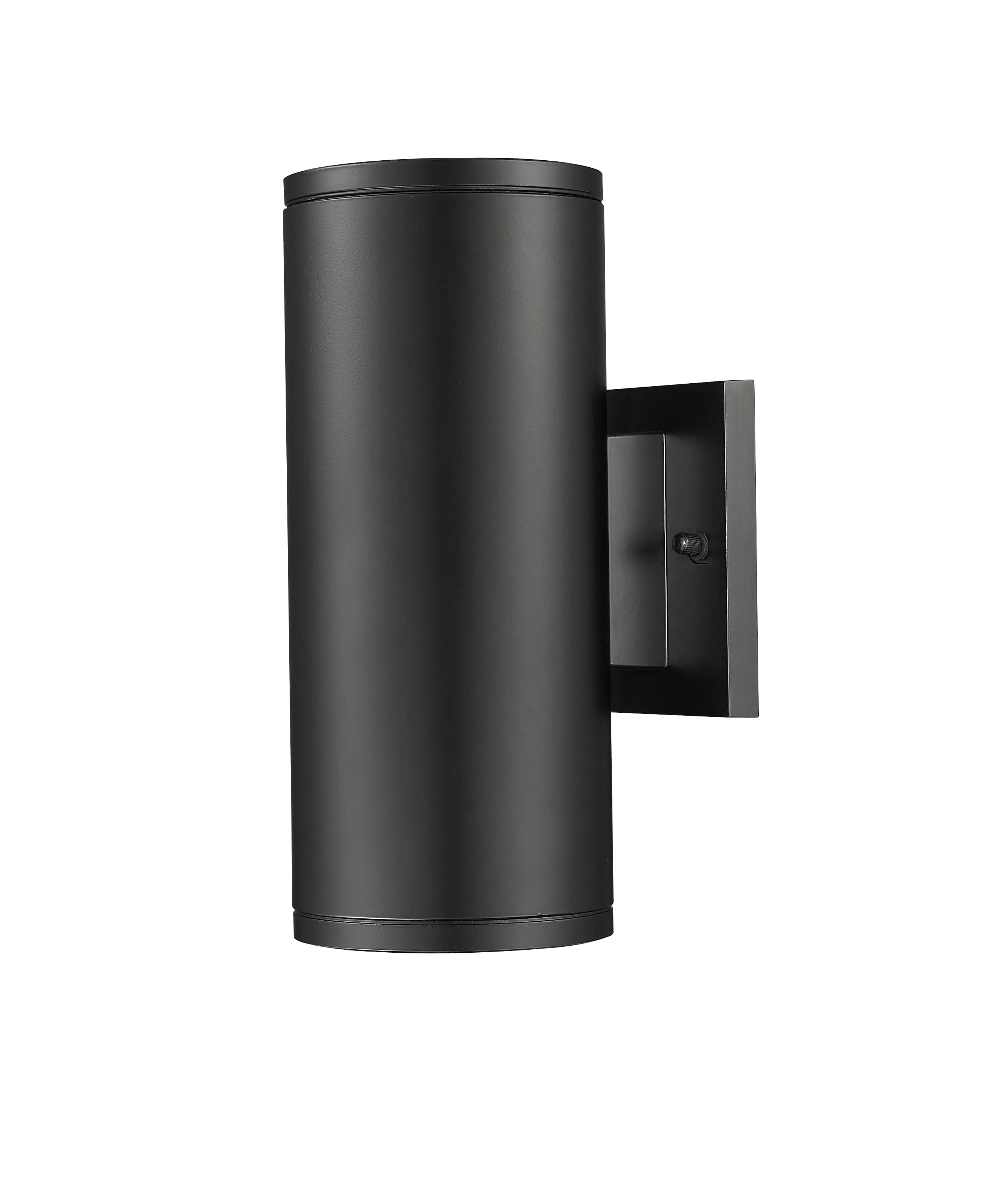 Vegas Outdoor Wall Sconce - Powder Coated Black - Frosted Glass - 10.62in. Height - E26 Medium Base