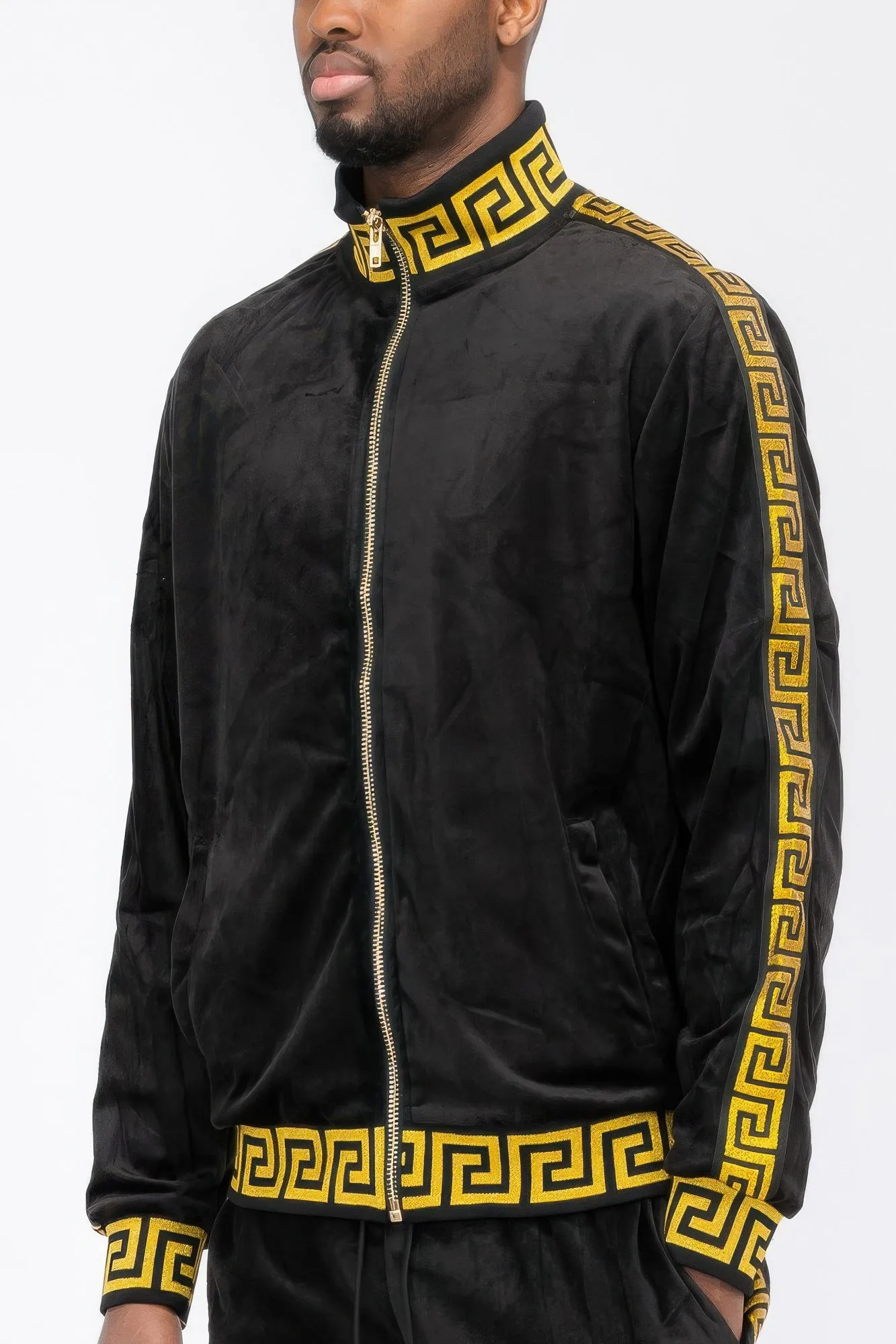 Velour Track Jacket