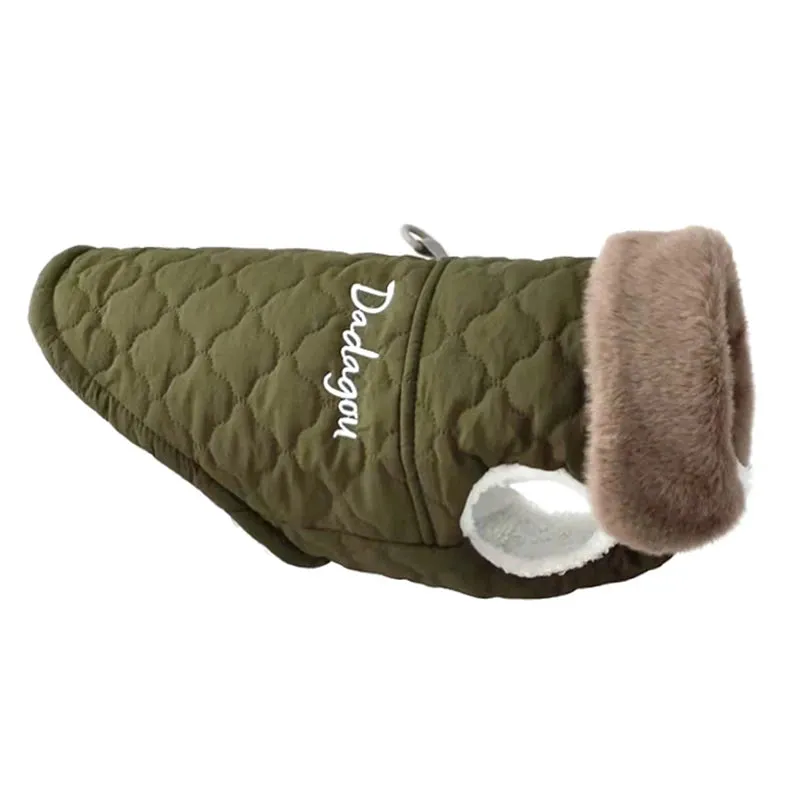 Waterproof Fleece Dog Jacket for Small Breeds