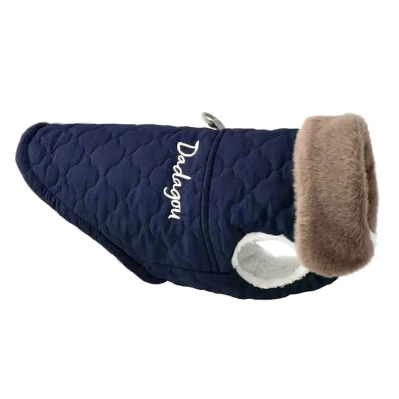 Waterproof Fleece Dog Jacket for Small Breeds