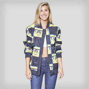 Women's Nickelodeon SpongeBob Bomber Oversized Jacket - FINAL SALE