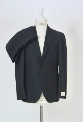 Wool Single Breasted Suit - Charcoal