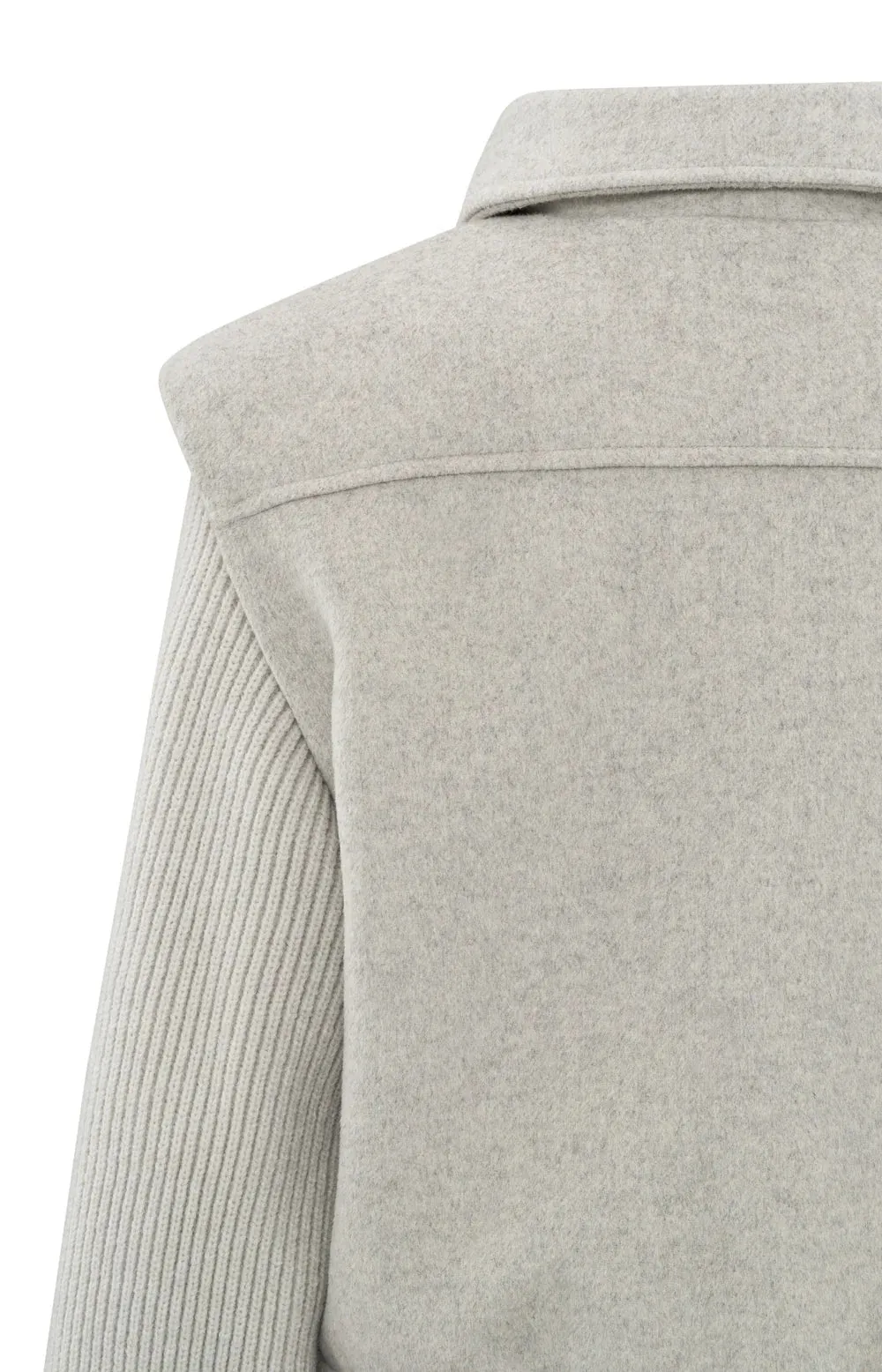 YAYA  DOVE GREY WOOL MIX JACKET