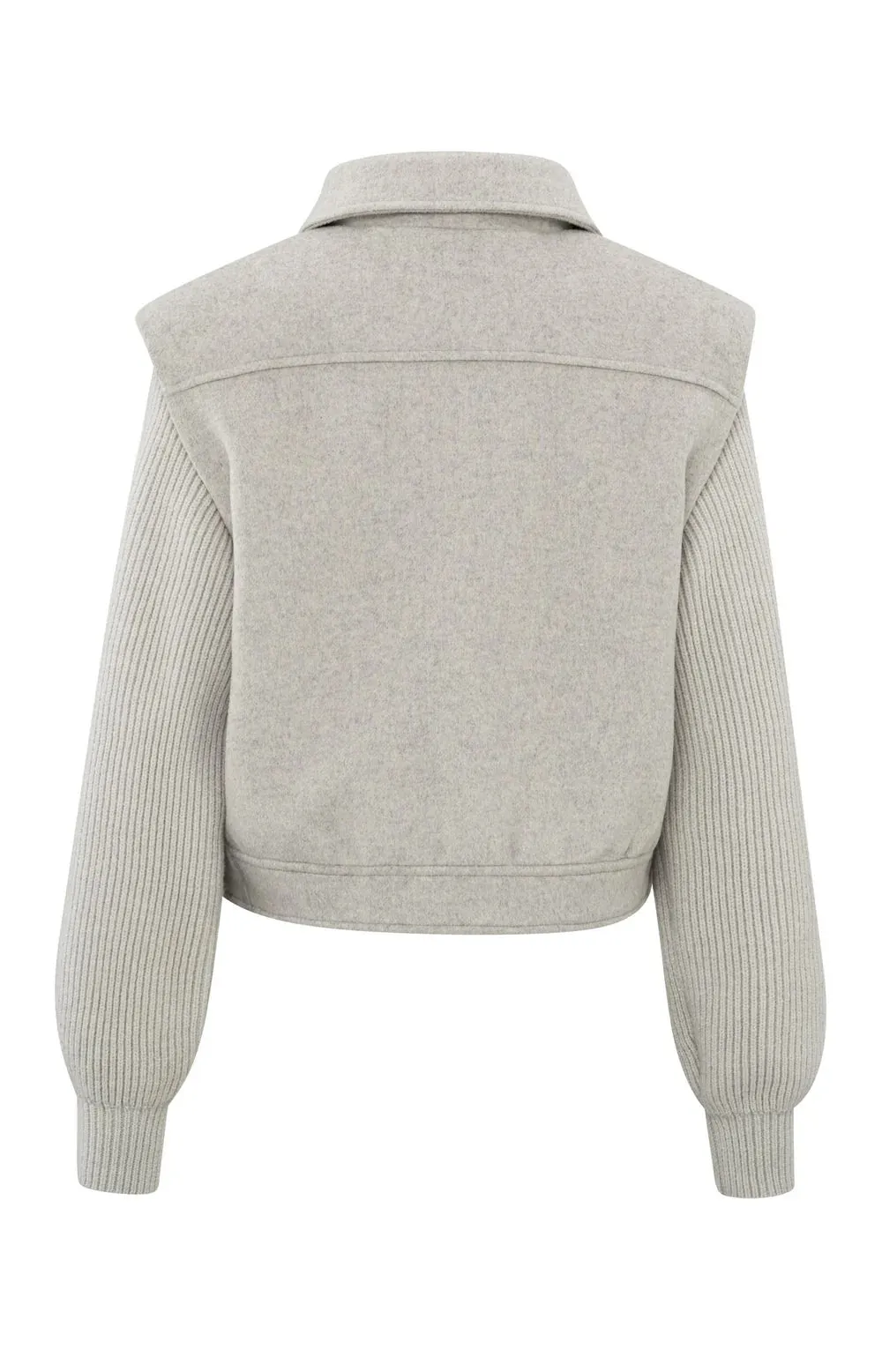 YAYA  DOVE GREY WOOL MIX JACKET