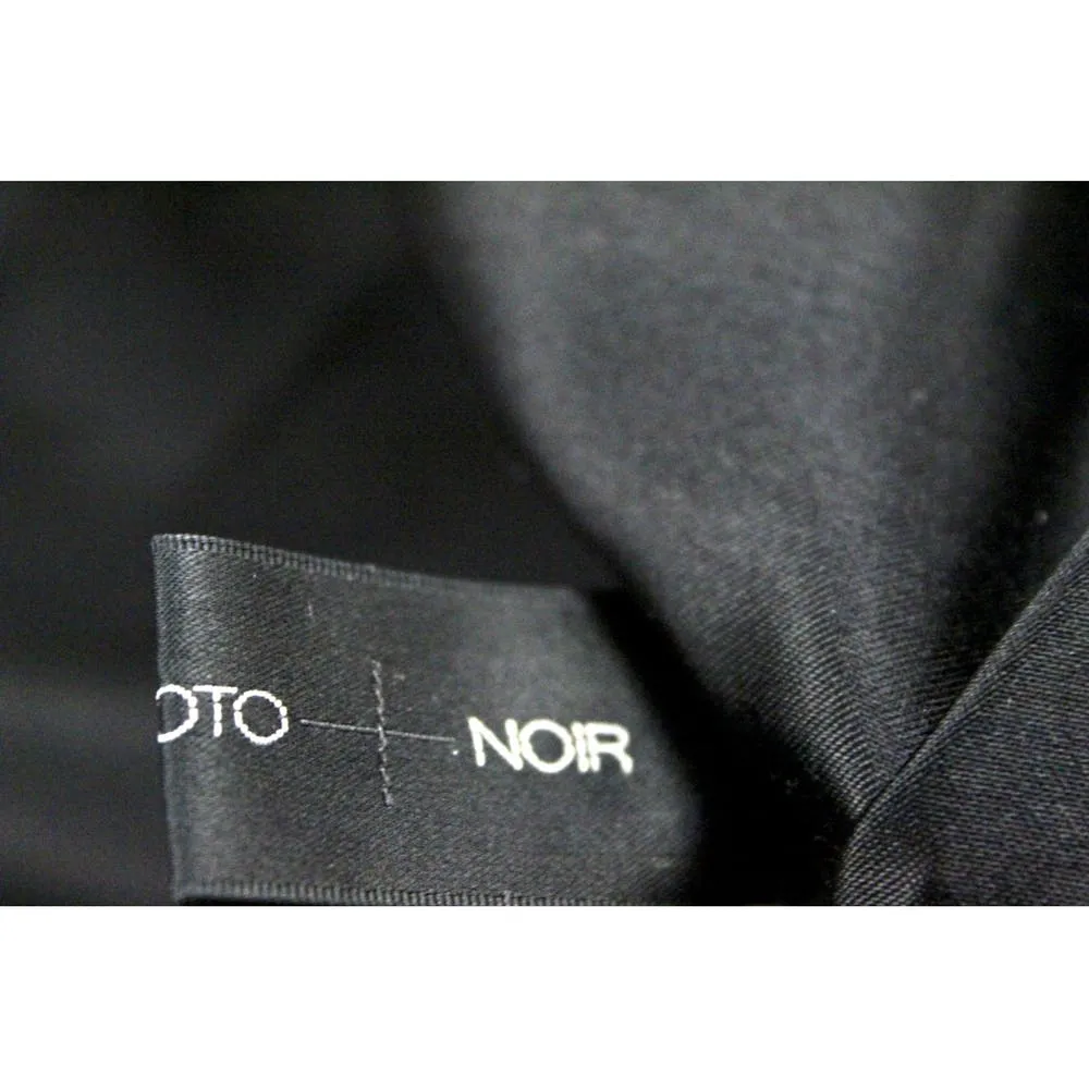 Yohji Yamamoto Noir Black Leather Trench Coat  Unisex M