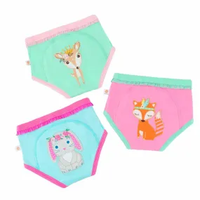 Zoocchini Organic Potty Training Pants Set of 3 - Woodland Princesses